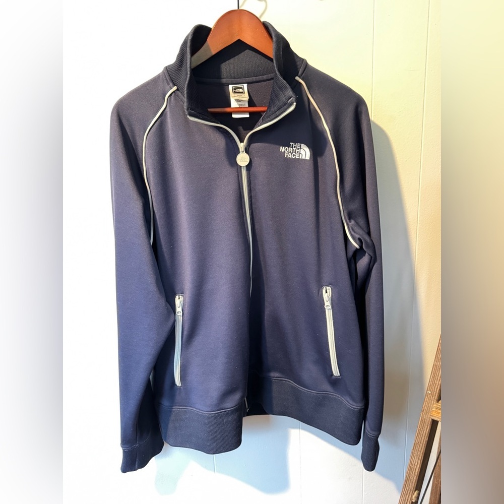 ✨ The North Face Men’s Track Jacket – Navy – Size XL (Late 2000s Era) ✨